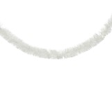 Kerstslinger lametta | glanzend winterwit | 270cm