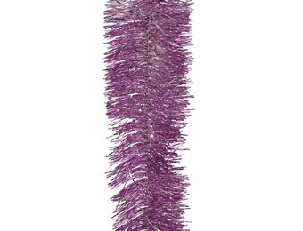 Kerstslinger lametta | fris lila | 270cm