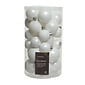 Decoris Kerstballen set 30-delig | kunststof/onbreekbaar | winterwit | diverse maten