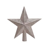 Piek van kunststof | glitter | poederroze | 21cm