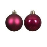 Kerstballen set 12-delig | granaatappel | kunststof/onbreekbaar | 6cm