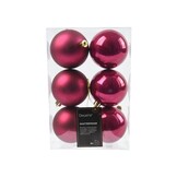 Kerstballen set 6-delig | granaatappel | kunststof/onbreekbaar | 8cm