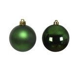 Kerstballen set 12-delig | dennengroen | kunststof/onbreekbaar | 6cm