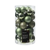 Kerstballen set 30-delig | kunststof/onbreekbaar | Rozemarijn | diverse maten