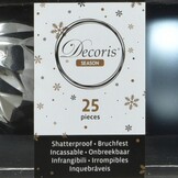 Kerstballen mixbox 25-delig | glanzend/mat/glitter | blauw/zilver