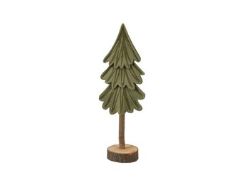 Mini kerstboom decoratief | dennengroen | vilt | 6,5cm