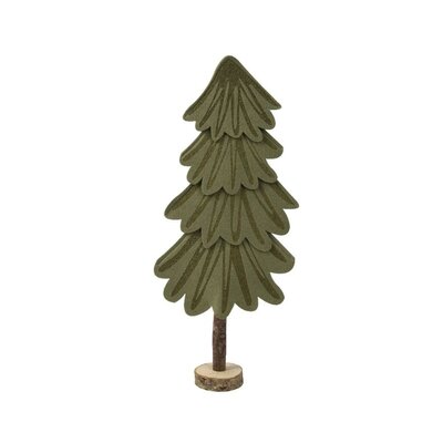 Mini kerstboom decoratief | dennengroen | vilt | 7,5cm