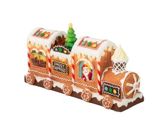 Kerst trein scene | porselein | meerkleurig | 18cm