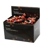 Kerst hobbelpaard van kunststof | glitter | rood/wit/groen | 10cm