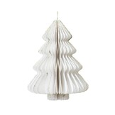 Mini kerstboom decoratief | wit | papier | 40cm