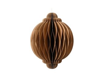 Papieren ornament | ui-vorming | bruin | 40cm