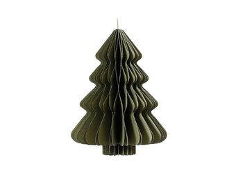 Mini kerstboom decoratief | groen | papier | 40cm
