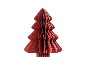 Mini kerstboom decoratief | rood | papier | 40cm