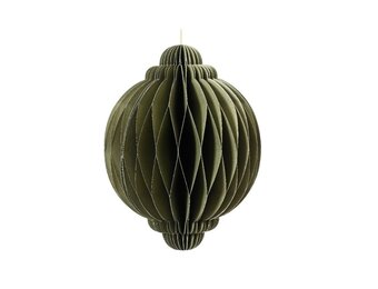 Papieren ornament | ui-vorming | groen | 40cm