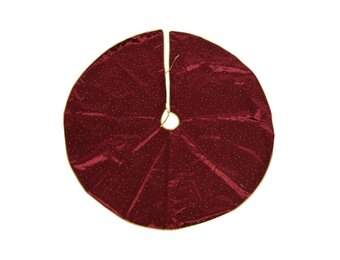 Kerstboomrok ossenbloed | polyester | 120cm