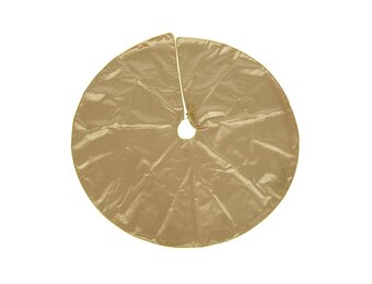 Kerstboomrok goud | polyester | 120cm