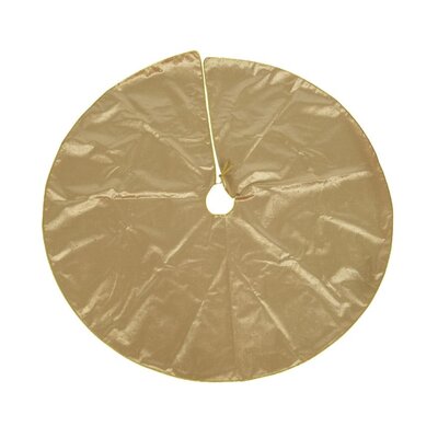 Kerstboomrok goud | polyester | 120cm
