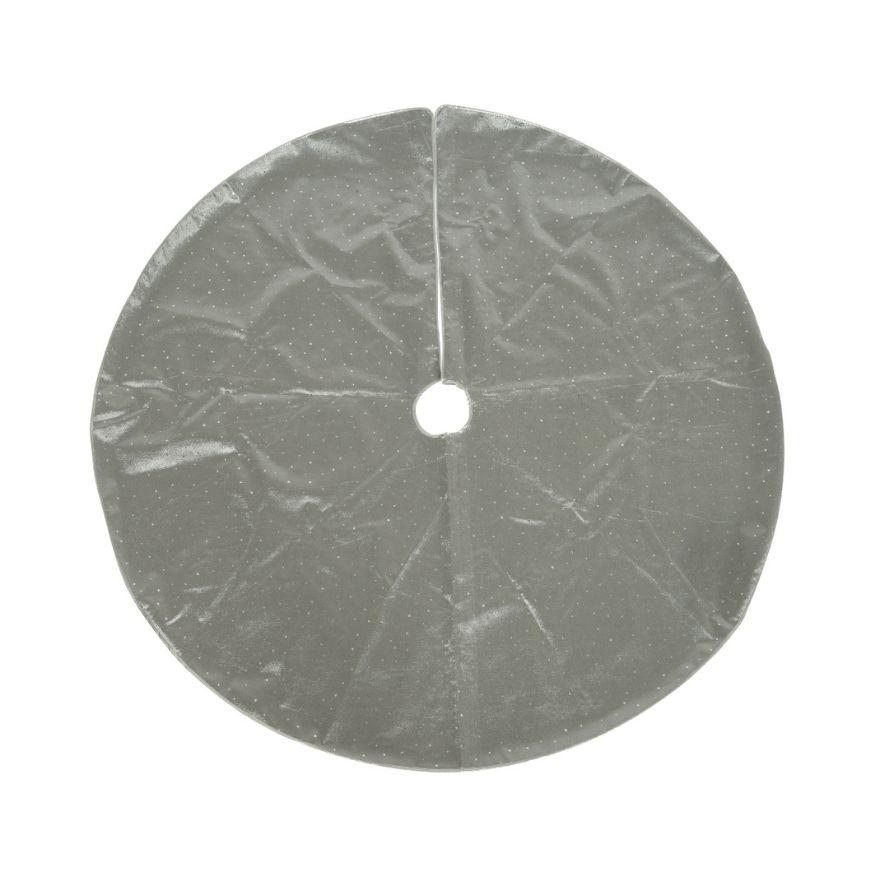 Kerstboomrok grijs | polyester |120cm