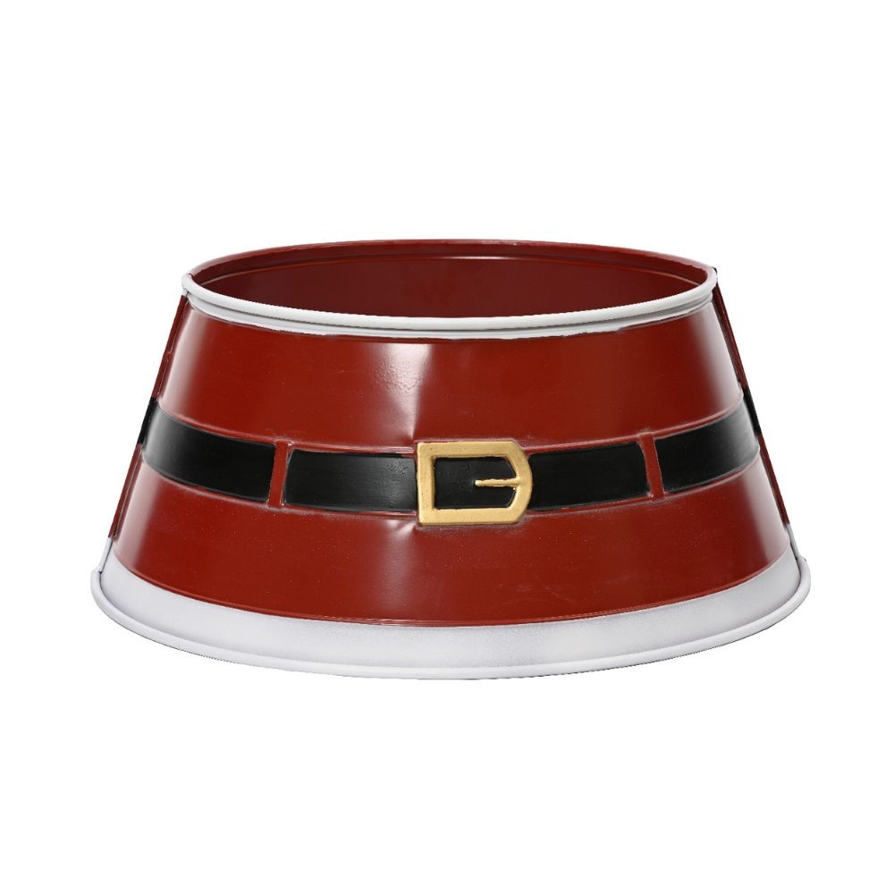 Boomring rood kerst | ijzer | D57 x H25 cm