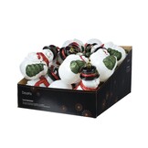 Kersthanger sneeuwpop | kunststof | wit | 16,5cm