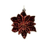 Poinsettia kerstbloem | kunststof | kerstrood | 14.5cm