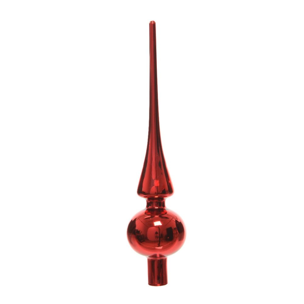 Piek van glas | glinsterend | kerstrood | 26cm