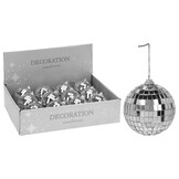 Kerstbal | spiegelend | zilver | 8cm