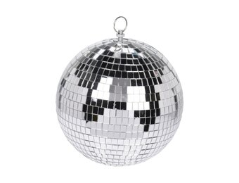 Kerstbal | spiegelend | zilver | 18cm