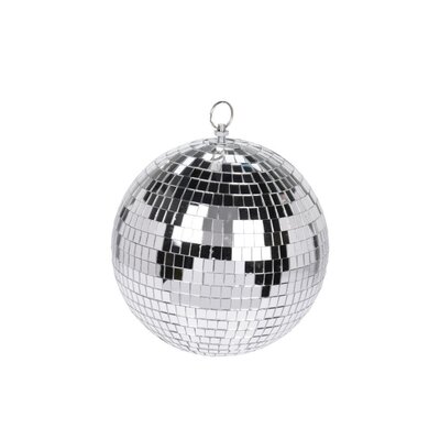 Kerstbal | spiegelend | zilver | 8cm