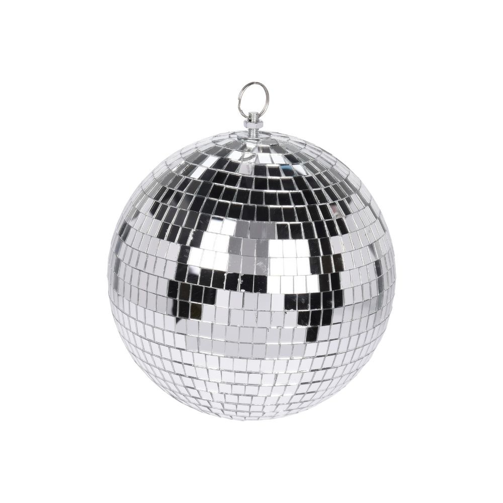 Kerstbal | spiegelend | zilver | 12cm