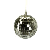 Kerstbal | spiegelend | champagne goud | 8cm