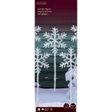 LED tuinsteker sneeuwvlok van acryl set van 5 | geschikt voor buiten | transparent/koel wit