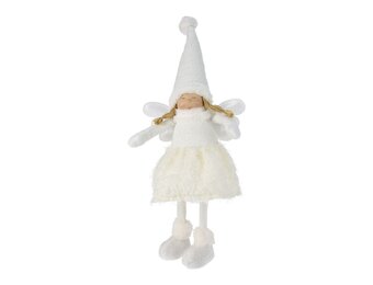 Kerstengel meisje met LED verlichting | 48cm