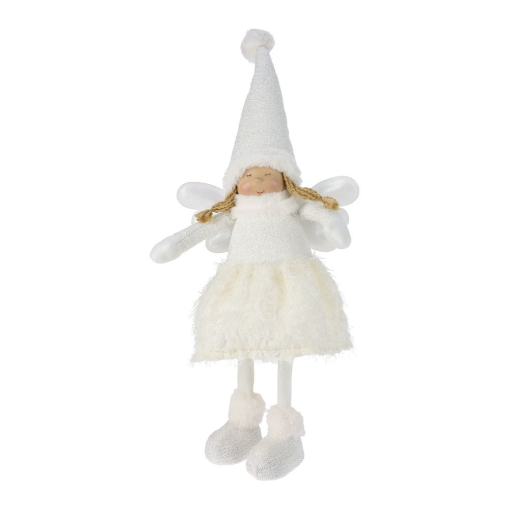 Kerstengel meisje met LED verlichting | 48cm