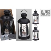 Kerstlantaarn voor in kerstdorp | 43cm