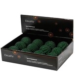 Kerstbal | foam | op draad | 2 stuks | dennengroen