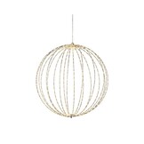 Metalen bal met LED lampjes | geschikt voor buiten | wit/warm wit | 58cm