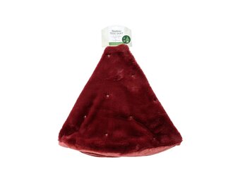 Kerstboomrok bordeaux | polyester | 90cm