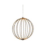 Metalen frame met LED lampjes | geschikt voor buiten | zwart/klassiek warm | 38cm