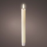 LED dinerkaars set van 2  | wax | crème/warm wit | ø2,2x24,5cm