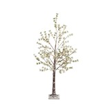 Boom met LED lampjes voor buiten | plastic | groen | warm wit | 150cm