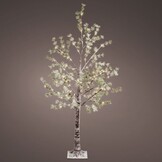 Boom met LED lampjes voor buiten | plastic | groen | warm wit | 150cm