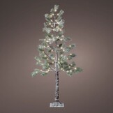 Kunstkerstboom | besneeuwd met LED lampjes | 150cm