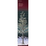 Boom met LED lampjes voor buiten | plastic | groen | warm wit | 210cm