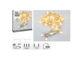 Kerstverlichting transparant snoer | 240 LED lampjes | warm wit | 18 meter