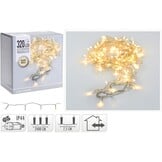 Kerstverlichting transparant snoer | 320 LED lampjes | warm wit | 21 meter