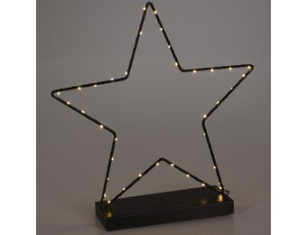 Kerst ster op voet met LED lampjes | 40cm