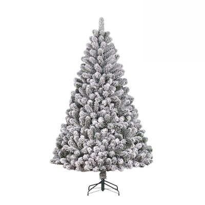 Charlton kunstkerstboom 230xø135cm | wit/met sneeuw