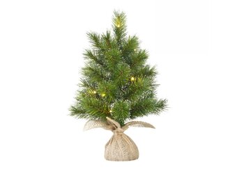 Glendon kerstboompje 45xø20cm | groen met LED lampjes