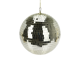 Kerstbal | spiegelend | champagne goud | 18cm